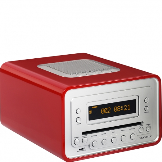 Sonoro Cubo Radio DAB+ Cd-Player - rot | EXQUISIT24